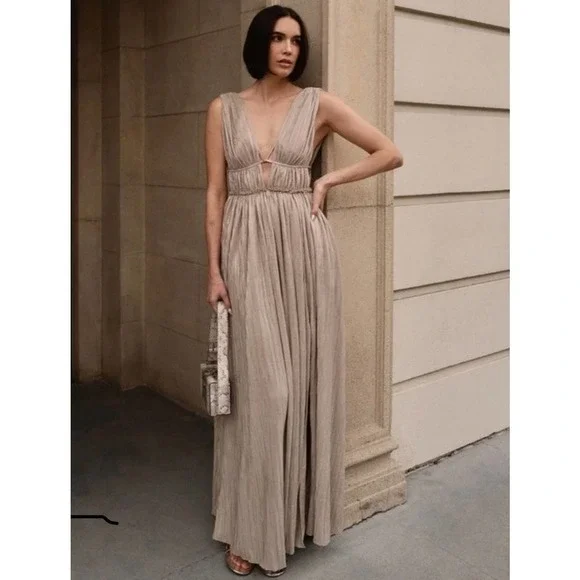 ivory off the shoulder maxi dress Women's Dresses La Salle Off Shoulder Mesh Maxi Dress Ivory XS by Selfie Leslie